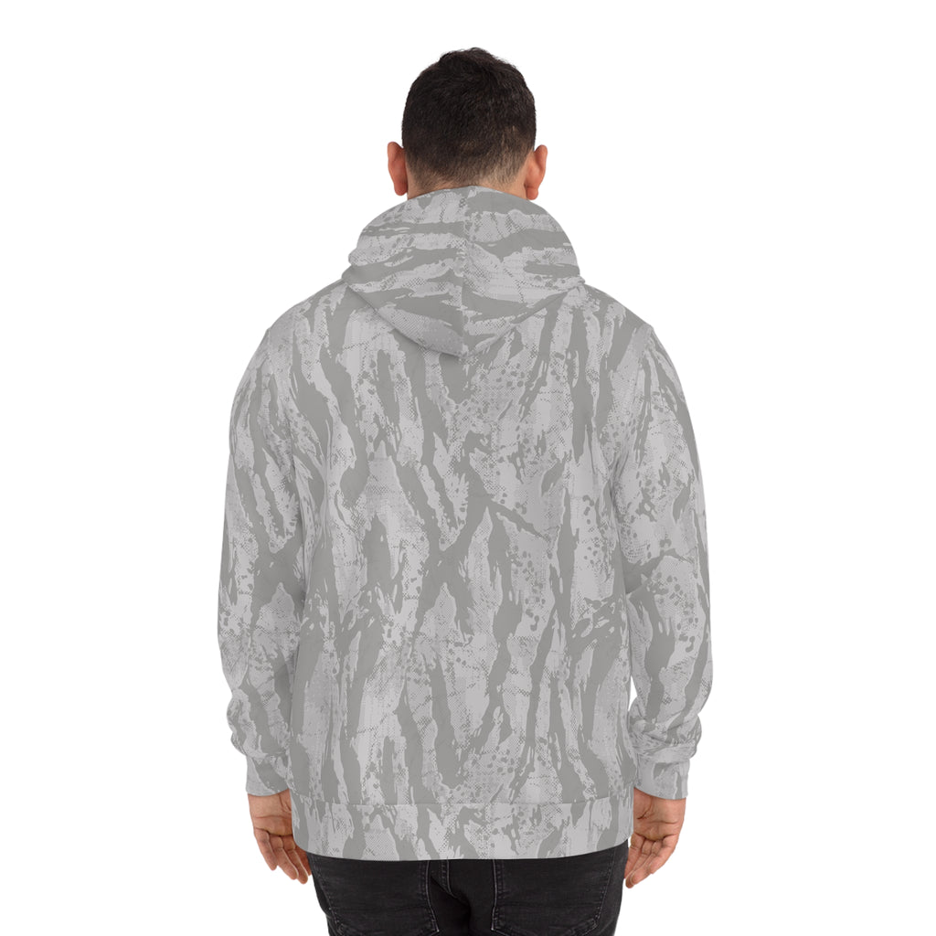 Abstract Gray Marble Camo Hoodie